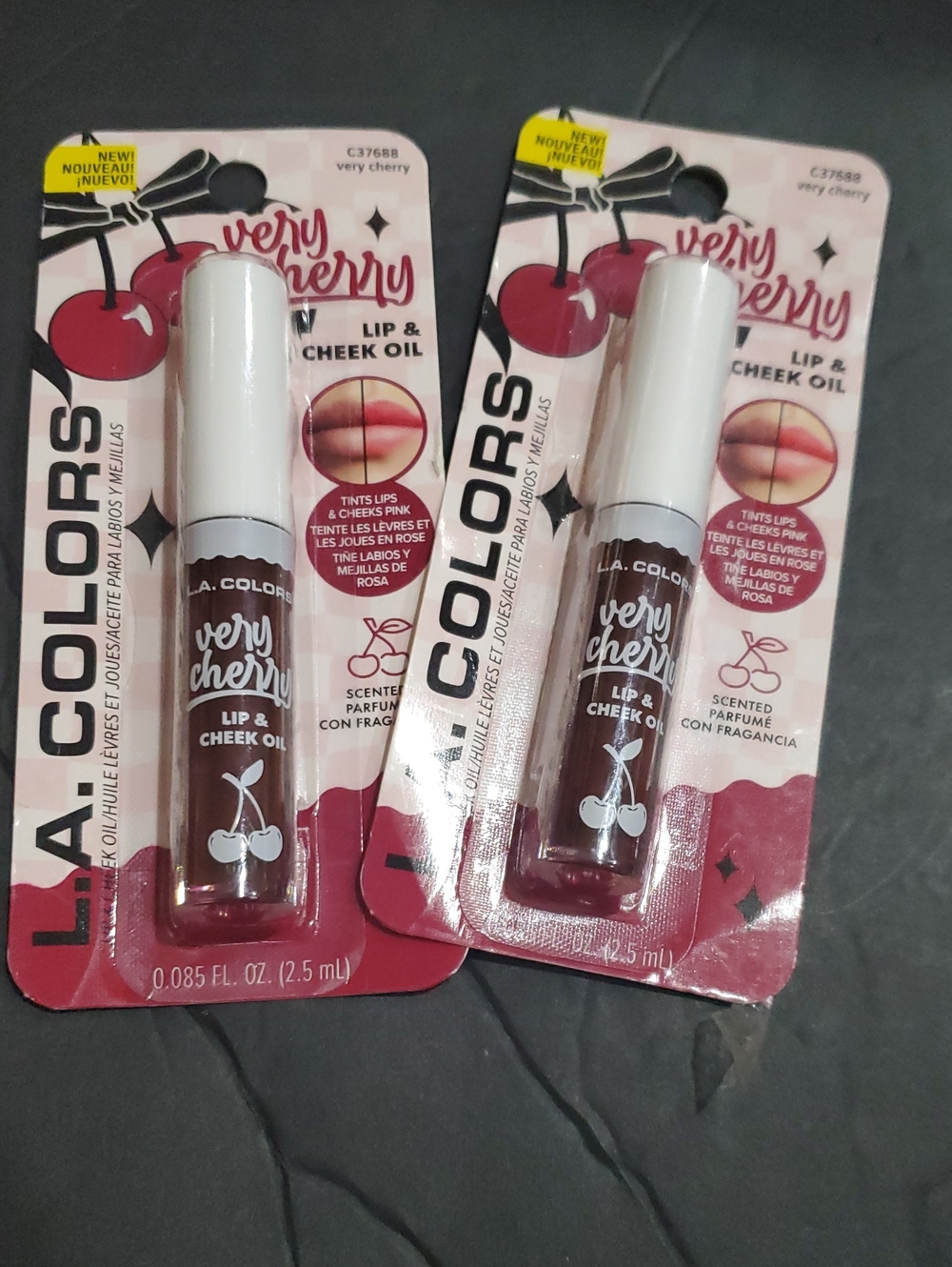 Very Cherry scented tinted lip and cheek oil 2pack brand new